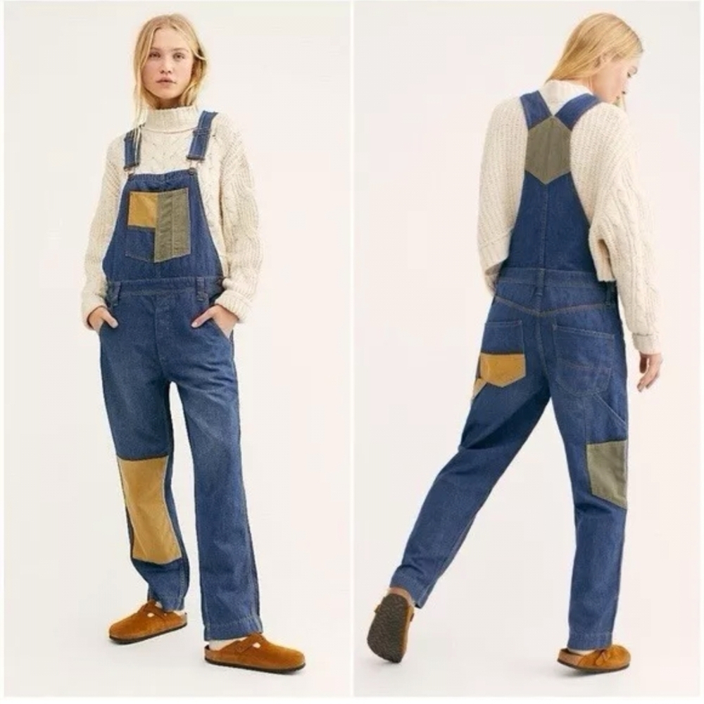 We The Free Patchwork Overalls